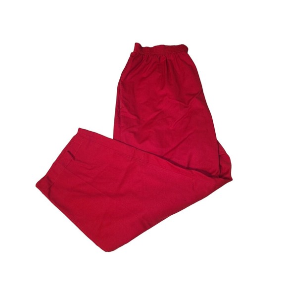 Priority One Red Stretch Band Waist Pants - Picture 1 of 8